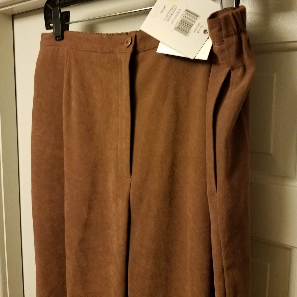 Vintage nwt size 14 elastic waist camel pants